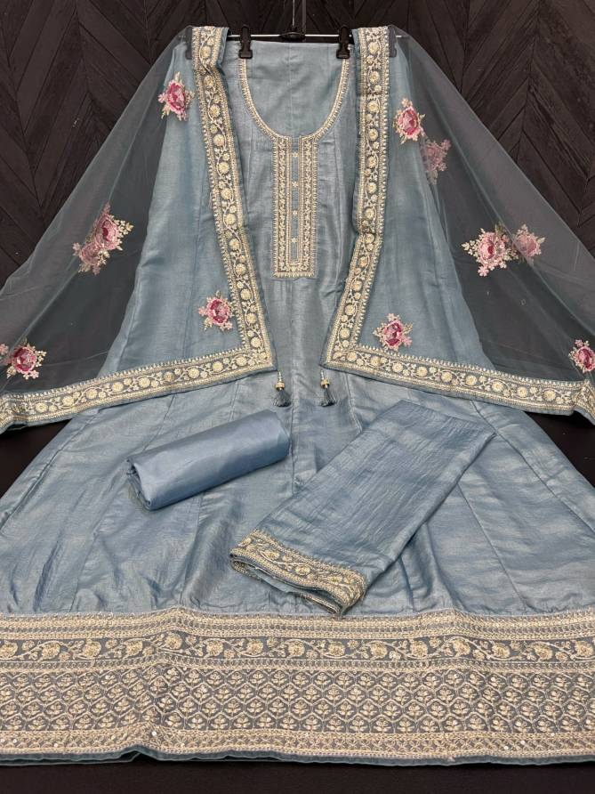 VINAY NOORMAHAL Dola Silk with jari dori codding work Heavy Designer Salwar Suit